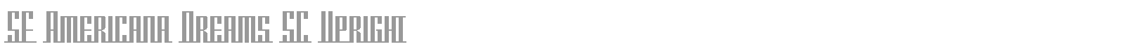SF Americana Dreams SC Upright font preview